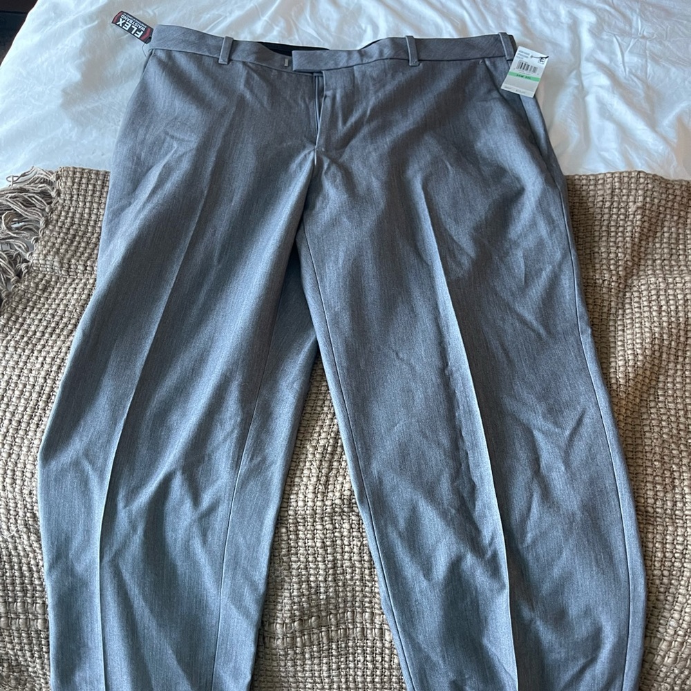 Grey men’s slacks- 34W 32L- Never been worn
